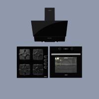 ALVEUS SİYAH Dijital Ankastre Set