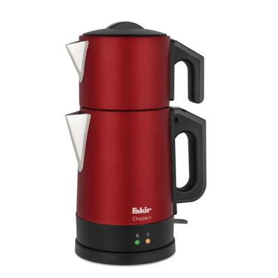 Fakir Chaizen Kırmızı 1800 W Çelik Demlikli Çay Makinesi