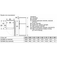 PROFİLO BD2086WDAN 641 Lt No-Frost Buzdolabı