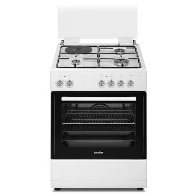 Simfer 1242 Tam Boy Fırın 3G+1E Hotplate Turbo 6 Fonksiyon Beyaz