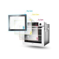 SİMFER 8223 9 Fonksiyon QS Gri Cam Ankastre Fırın Power Turbo Dijital