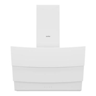 Simfer 8707 Premium Eğik Dokunmatik Cam Davlumbaz, Uzaktan Kumandalı, Duvar Tipi, 60 cm, Beyaz