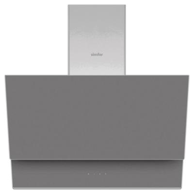 SİMFER 8736 500 m3/h Çekiş Güçlü Dokunmatik Gri Cam Davlumbaz